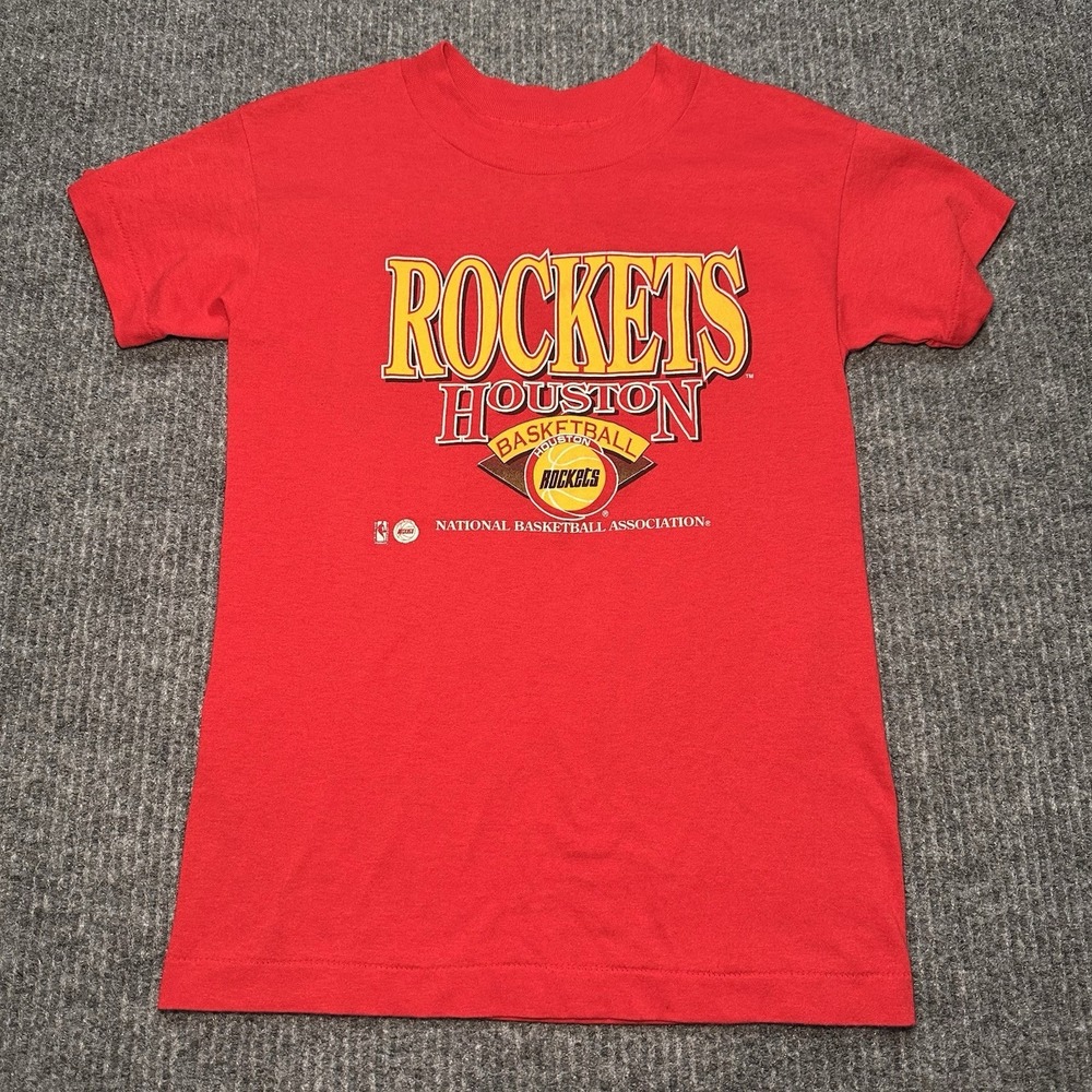 Vintage Houston Rockets Youth shirt spectator sportswear red NBA Basketball 00s